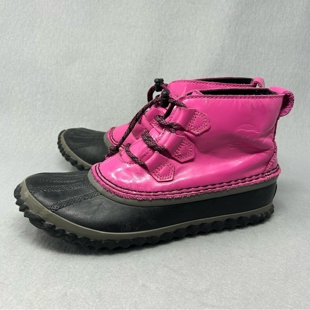 Sorel Out N About WMNS US Sz 4 Black Pink Rain Winter Boots NY2635-695